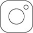 Logo red social Instagram - BN